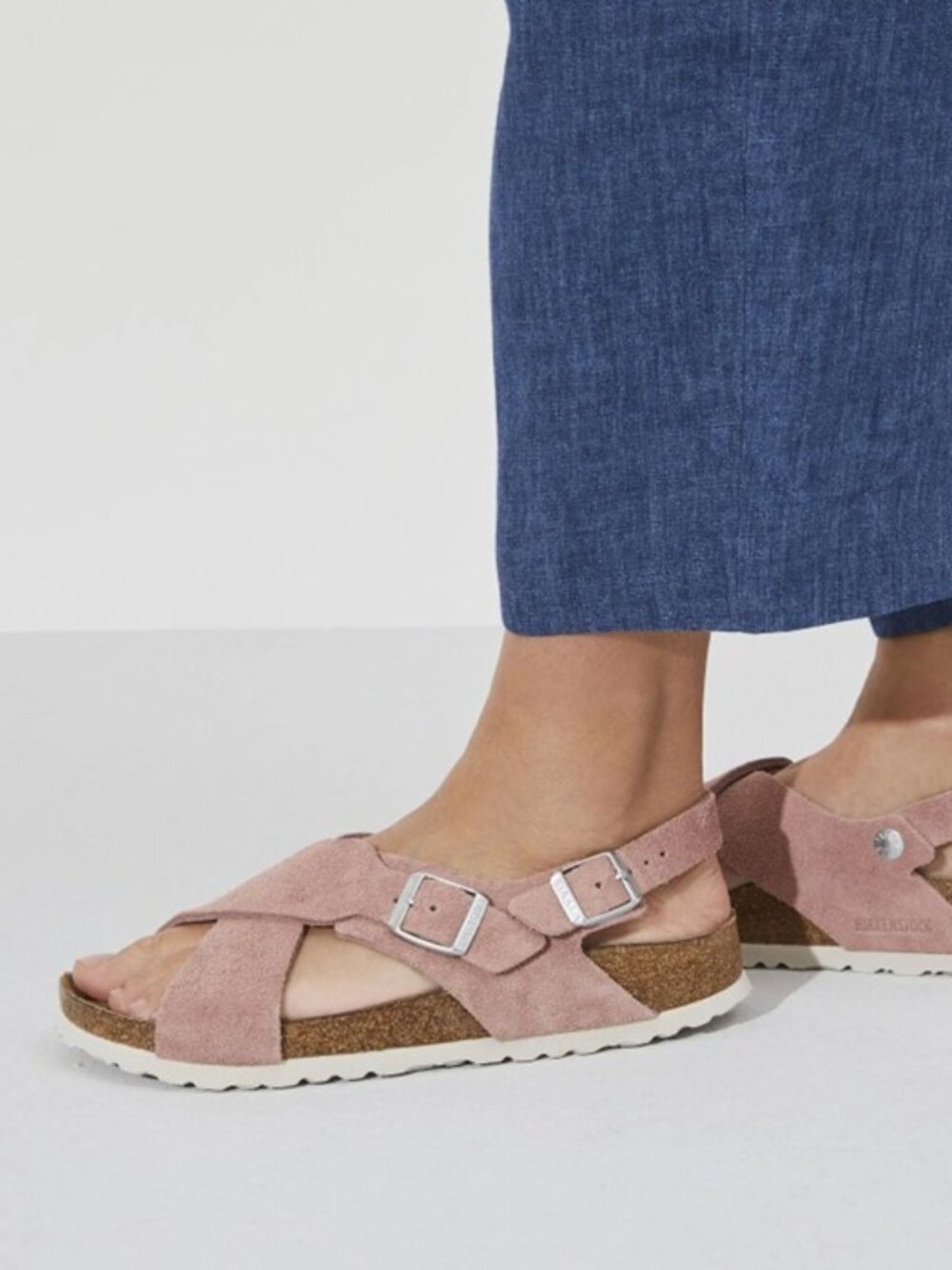 Birkenstock Tulum Softbed Pink Clay Suede Sandals, 38, Excellent Used Condition